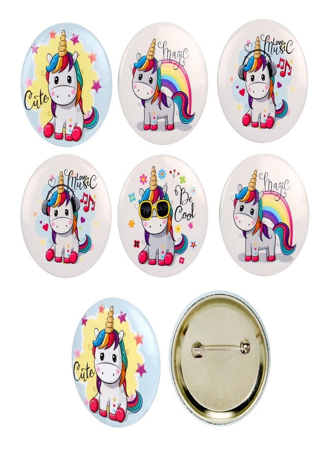 جيادا مجموعة هدايا جيادا يونيكورن المكونة من 7 في 1 للبنات - حقيبة، دفتر ملاحظات، قلم جل، قلم رصاص قابل للتكديس، ممحاة، سلسلة مفاتيح، وشارة. - Image 3